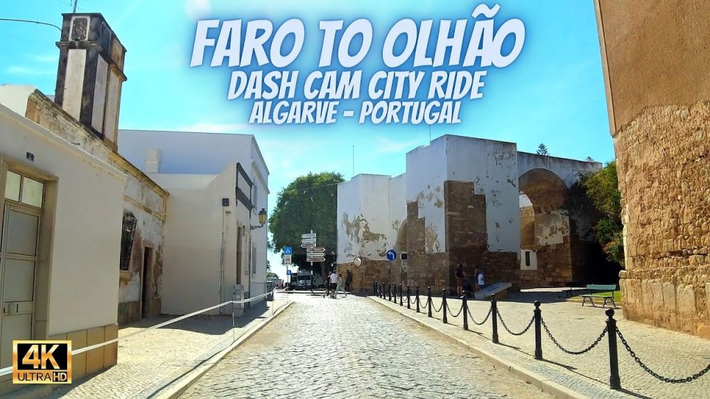 Faro to Olhão Algarve Portugal Dash Cam Car Ride Travel Blog City Tour 🇵🇹🛣️🚗