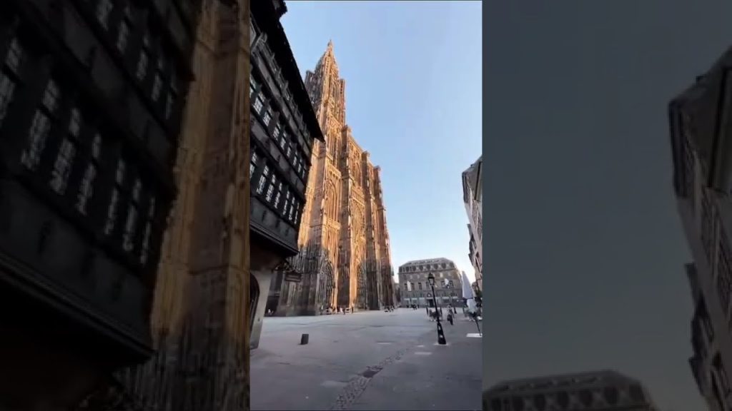 Travel 📍 Strasbourg Cathedral, France | Travel France #shorts #travel #france #vlog