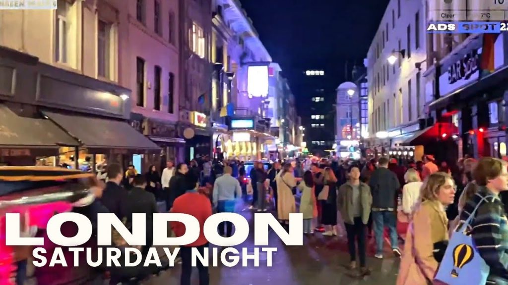 London Live: Oxford Street, Soho and Piccadilly Circus on a Saturday night in London[26 March 2022]