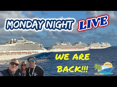WE TOOK A SHORT BREAK, BUT WE ARE BACK!!! | LIVE Weekly Cruise Chat and Q & A