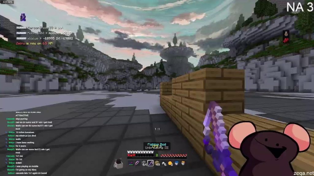 Hive STREAMER PLAYS ZEQA BC HIVE BANNED HIM