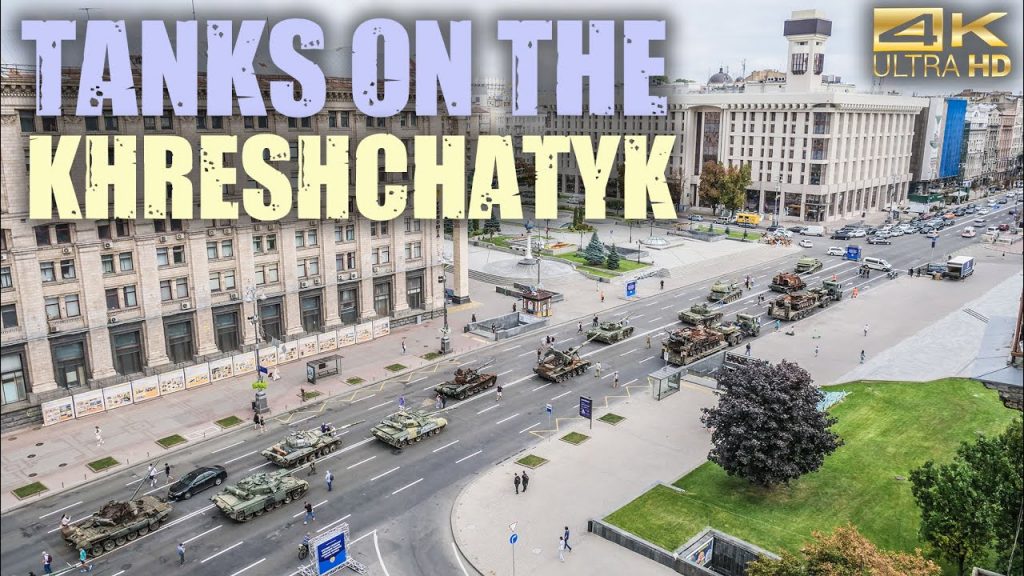 UKRAINE NEWS: Tanks on the Khreshchatyk (Kiev in 4K)