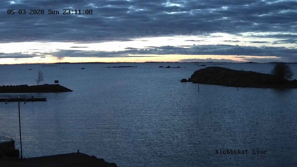 Klobbskat fiskehamn Klobbskatin kalasatama Finland live.
