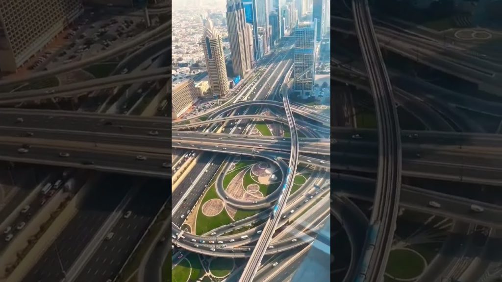 Amazing Sheikh Zayed Road-Dubai😲 #youtubeshorts #shorts #dubai #amazingfacts #travel