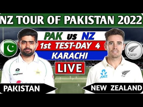 PAK vs NZ Live Match Today, Pakistan vs New zealand 1st Test Day 4 Live, Live Score