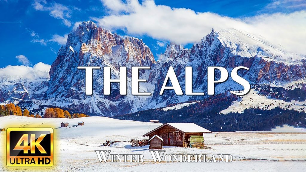 FLYING OVER THE ALPS 4K Video UHD - Relaxing Music With Beautiful Nature Video For Stress Relief